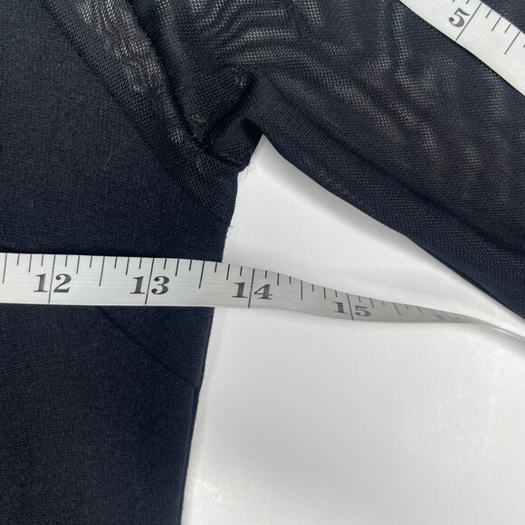 Windsor Black Studded Mesh Keyhole Bodycon Mini Dress Sz Med Going Out Feminine - Picture 6 of 11